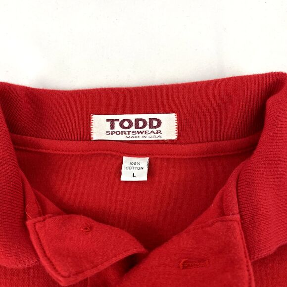 Vintage Todd Sportswear Hard Rock Cafe New York Polo Shirt Sz L Single Stitch - Picture 3 of 8